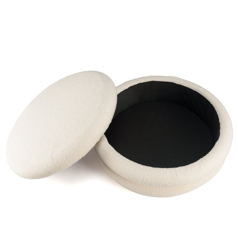 Leopold - Pouf - Ecru