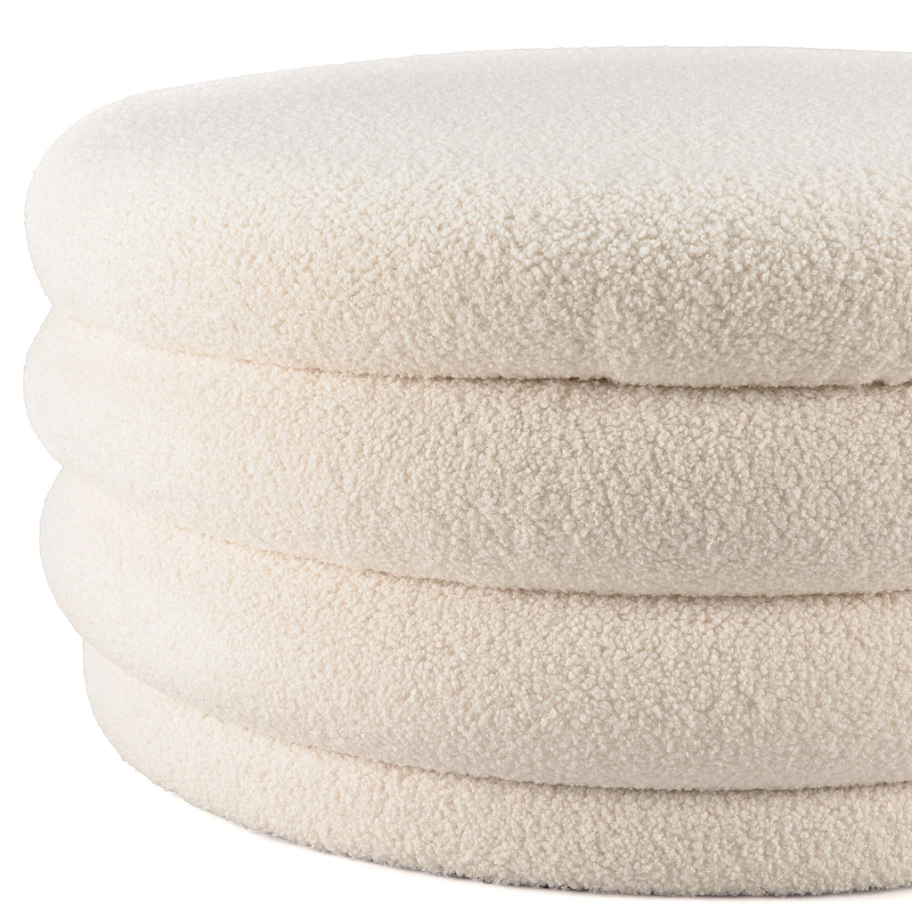 Leopold - Pouf - Ecru