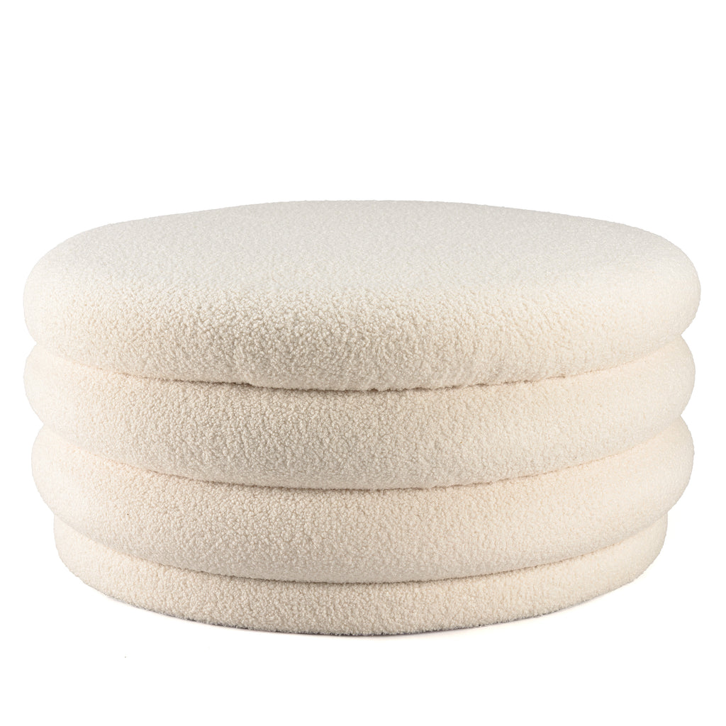 Leopold - Pouf - Ecru