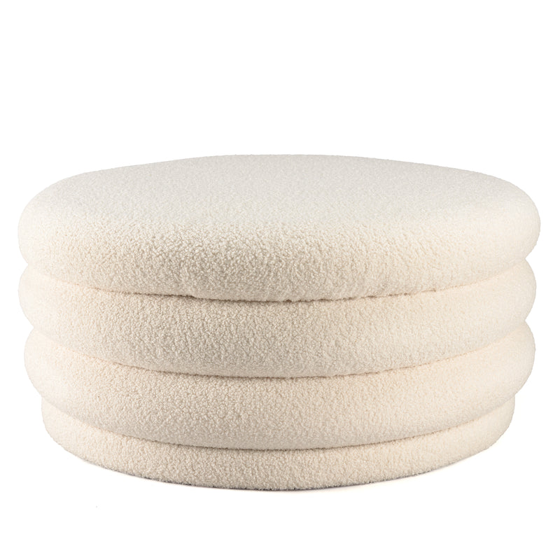 Leopold - Pouf - Ecru