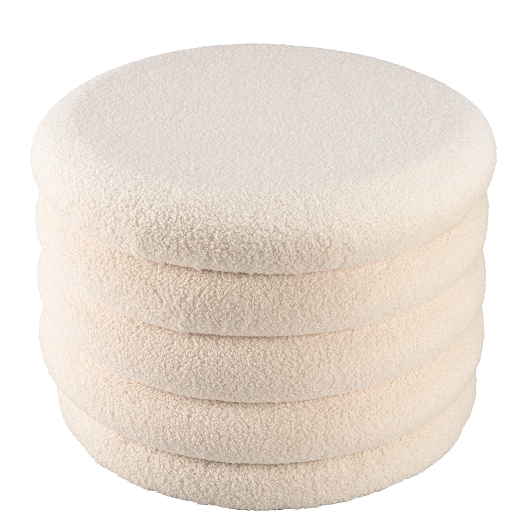 Leopold - Pouf - Ecru