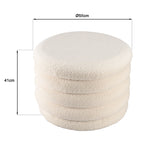 Leopold - Pouf - Ecru