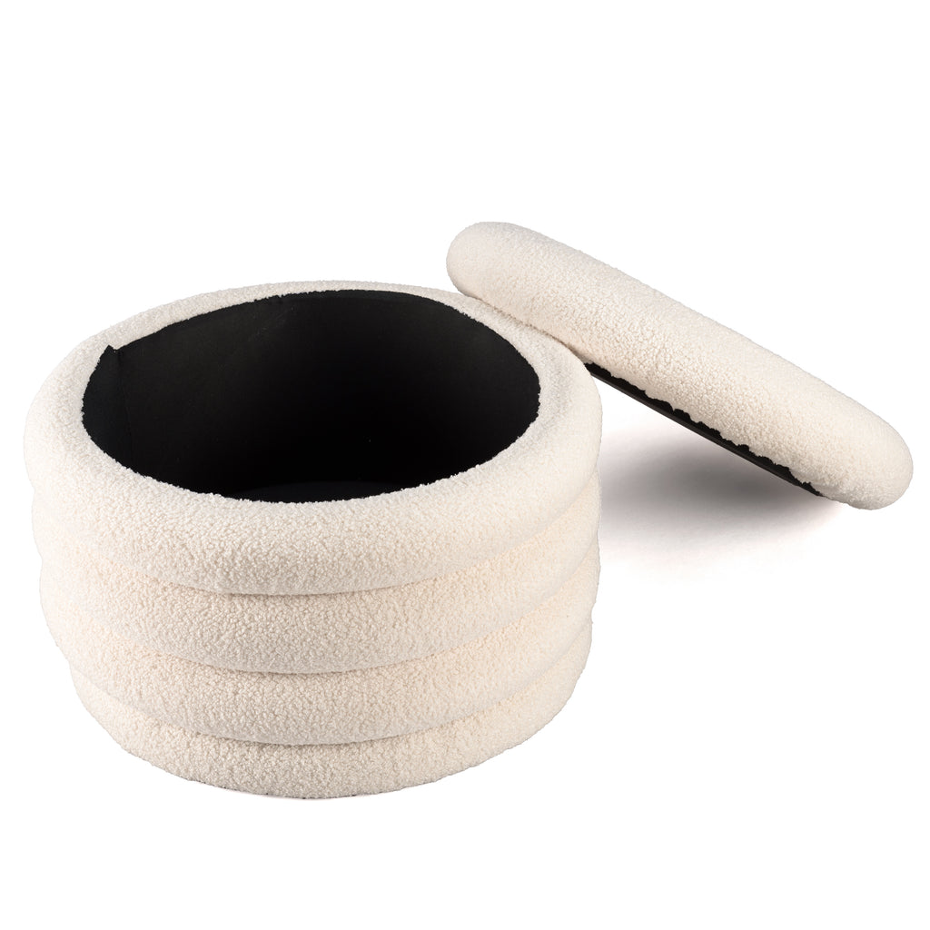 Leopold - Pouf - Ecru
