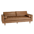 Sofá - Piedra - Cuero Bronceado - Marrón