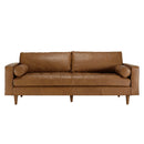 Sofá - Piedra - Cuero Bronceado - Marrón