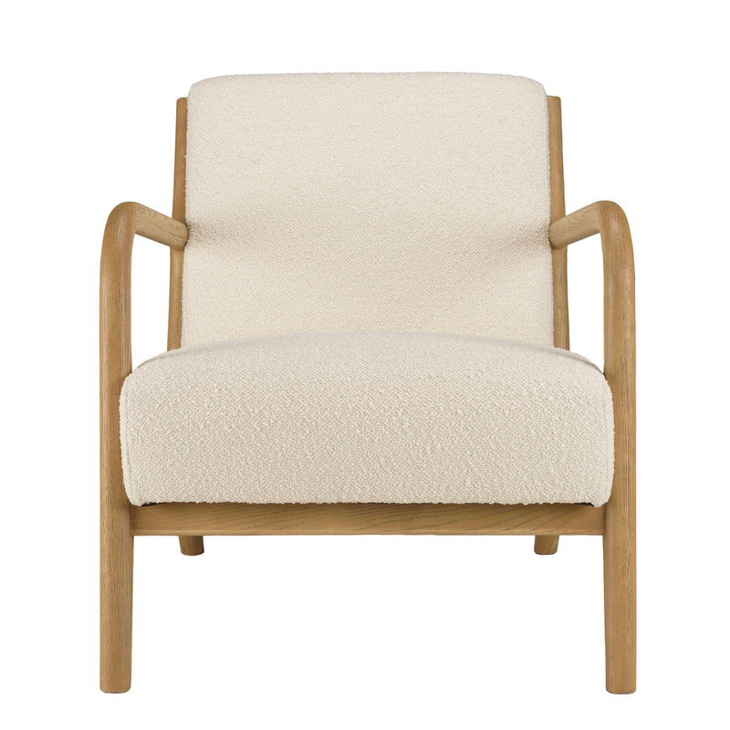 Sillón - Piedra - Crudo - Roble Dorado