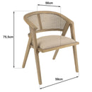 Mesa Silla Y Sillón - Piedra - Gris Envejecido - Lino