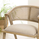 Mesa Silla Y Sillón - Piedra - Gris Envejecido - Lino