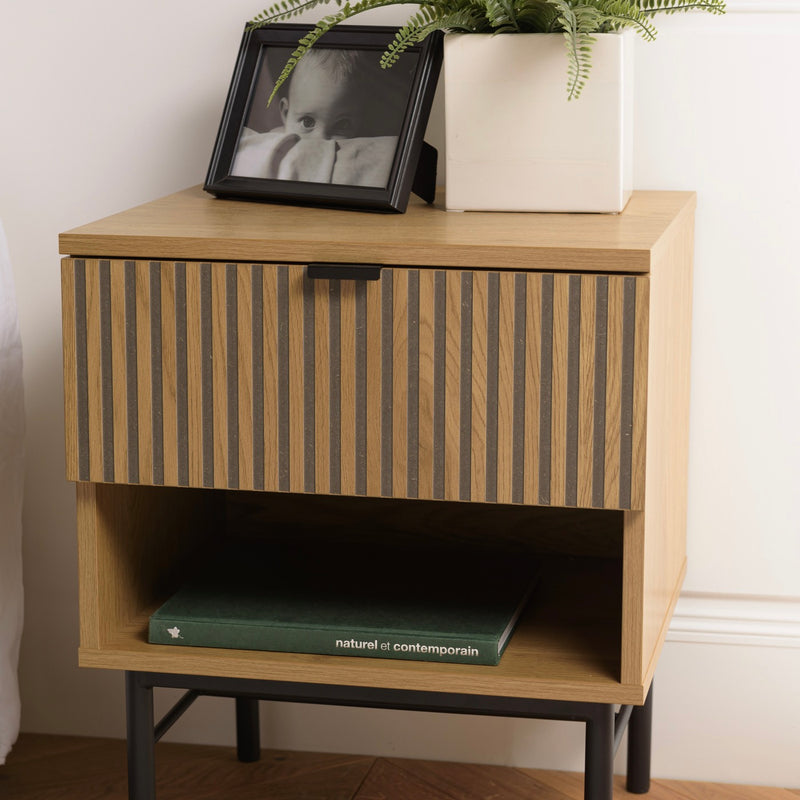 Scott - Mesita de noche - Negro