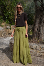 Jupe Longue Chloé - Olive