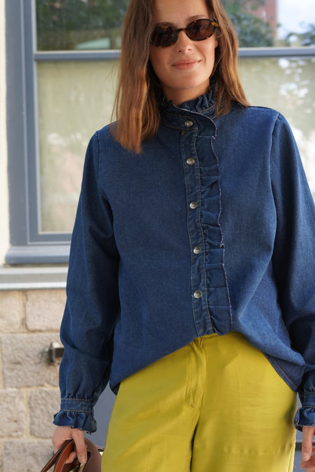 Elise Dark Denim Shirt