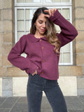Gloria Bordeaux Cardigan
