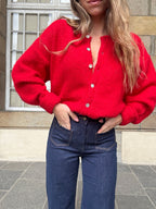 Charlie red cardigan