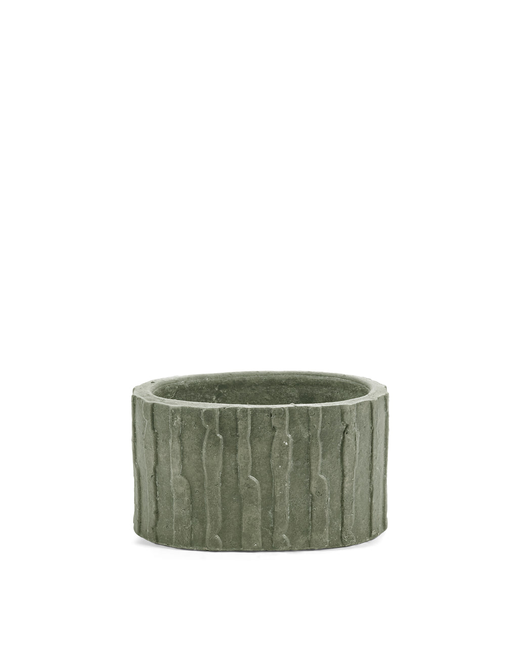 Pottery Rift - Jardinière Basse 03 - Grès - Noir Vert