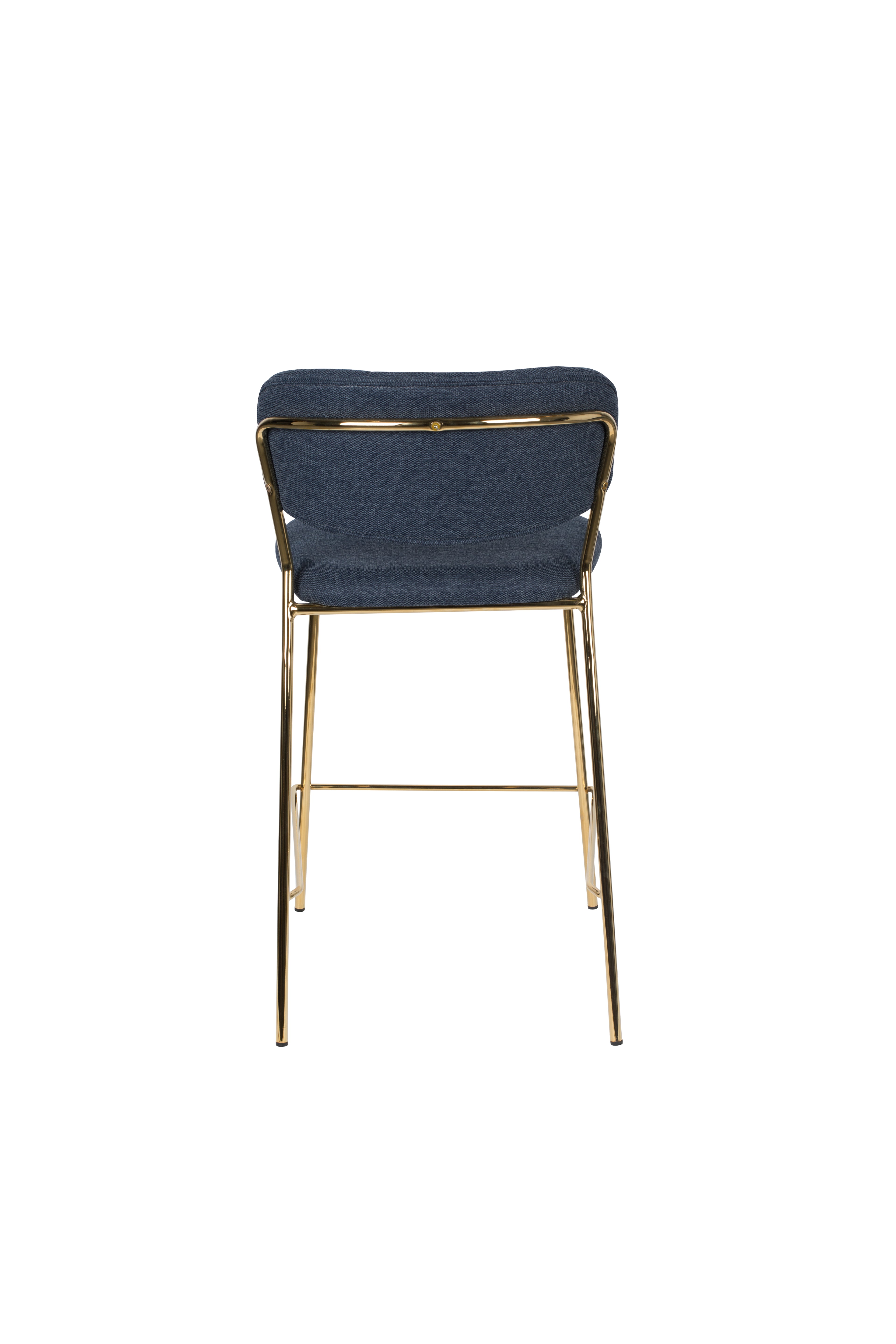 Jolien - Bar & Counter Stool - Fabric - Gold/Dark Blue