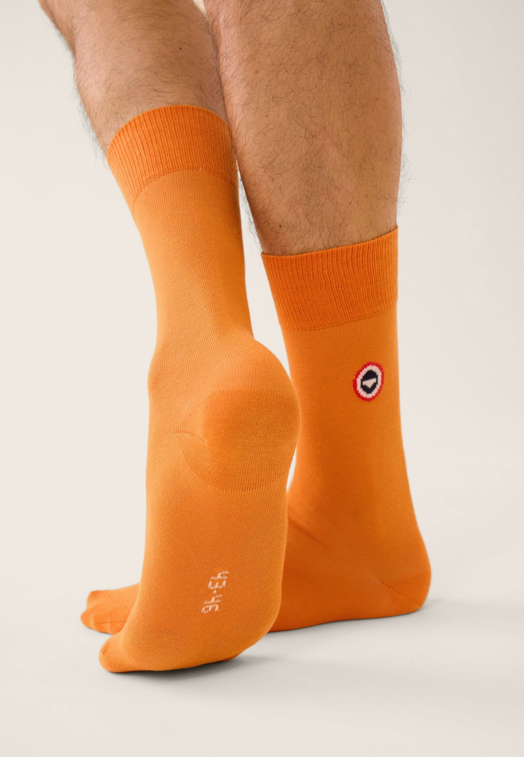 Robuste Plain Mid-Calf Socks - Pure Orange