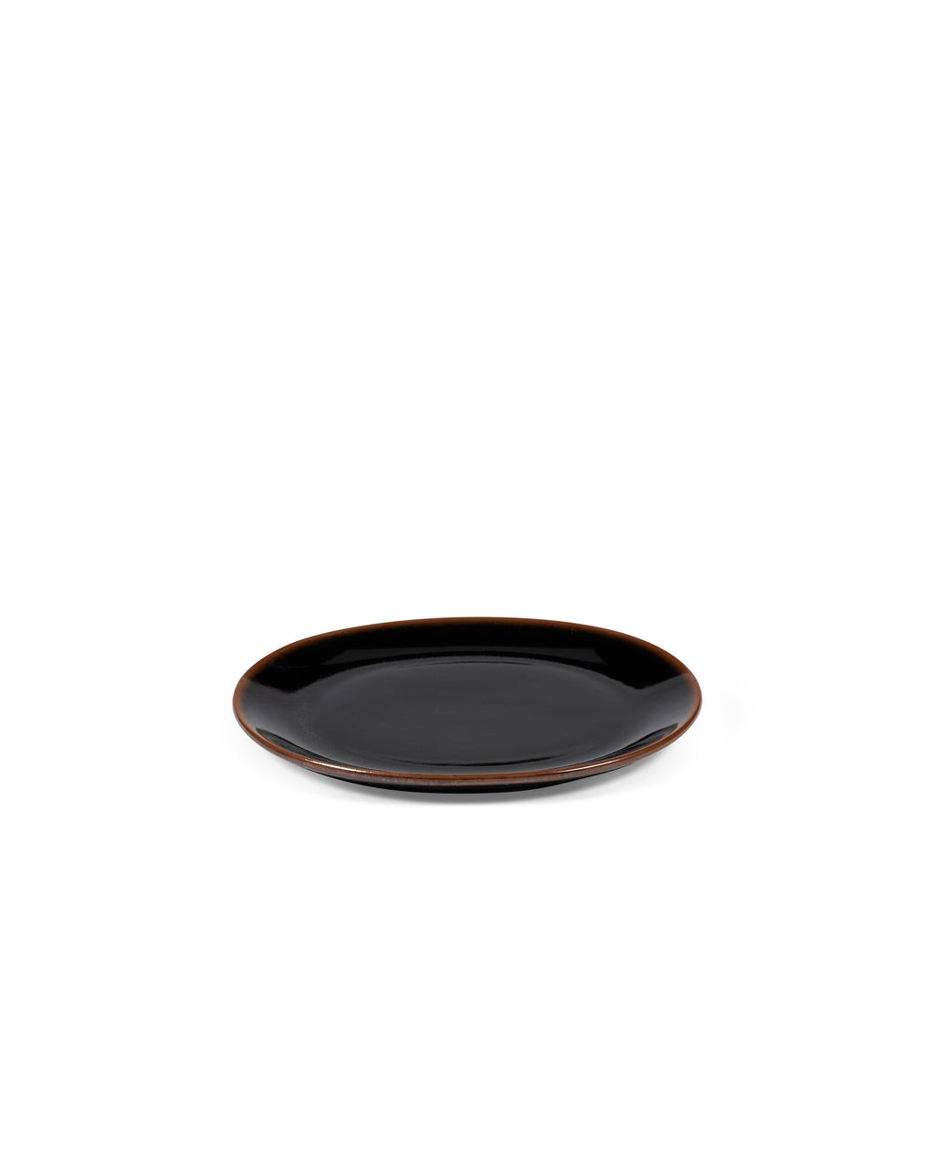 Out Of Lines - Lot De 2 Assiettes - M - Grès - Noir Brun
