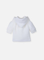 Vestes Et Manteaux Manteau En Tricot Bord-Côte Pour Bébé - Blanc