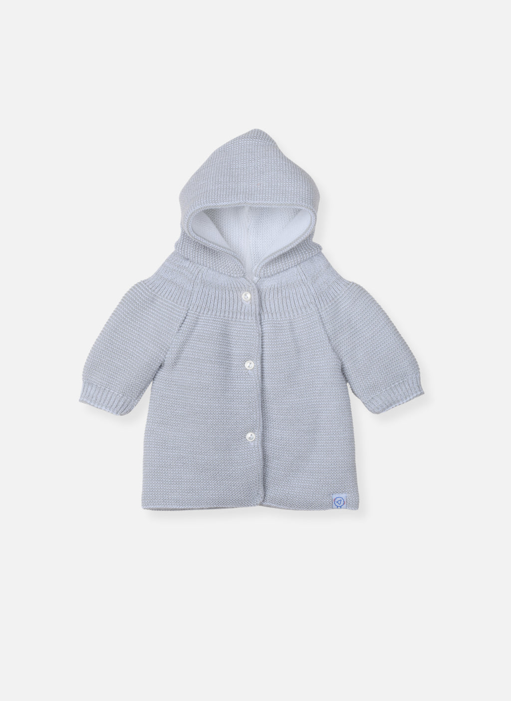 Vestes Et Manteaux Manteau En Tricot Bord-Côte Pour Bébé - Gris