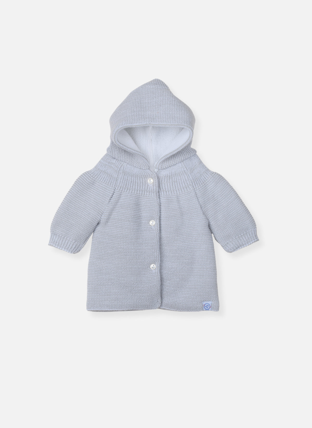 Vestes Et Manteaux Manteau En Tricot Bord-Côte Pour Bébé - Gris