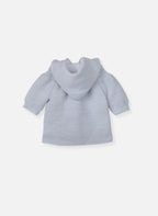 Vestes Et Manteaux Manteau En Tricot Bord-Côte Pour Bébé - Gris