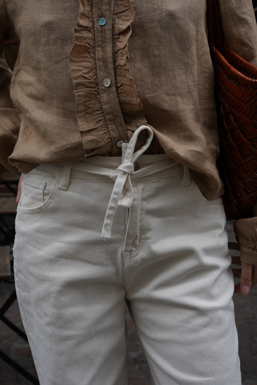 Wide Tom Jeans Ecru