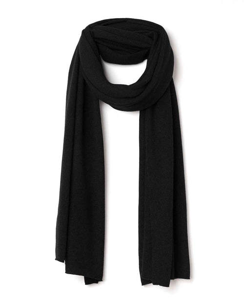 Echarpe Longue 100% Cachemire - Noir - Mixte