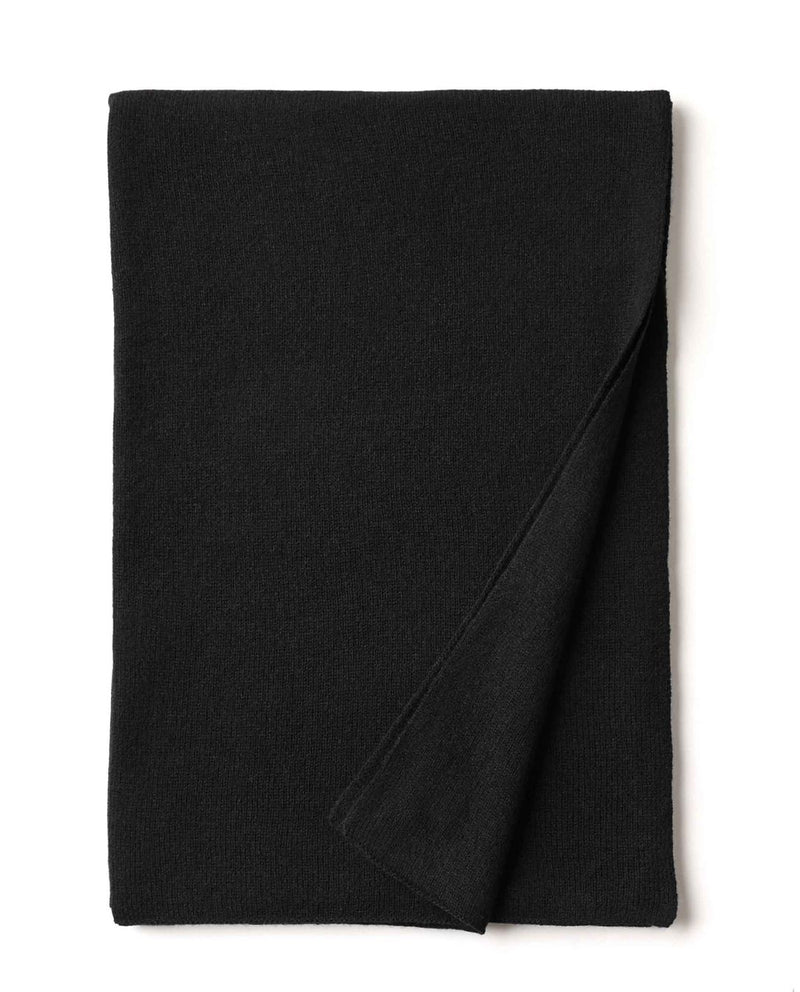 Echarpe Longue 100% Cachemire - Noir - Mixte