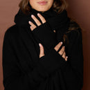 Mitaines 100% Cachemire - Noir - Femme