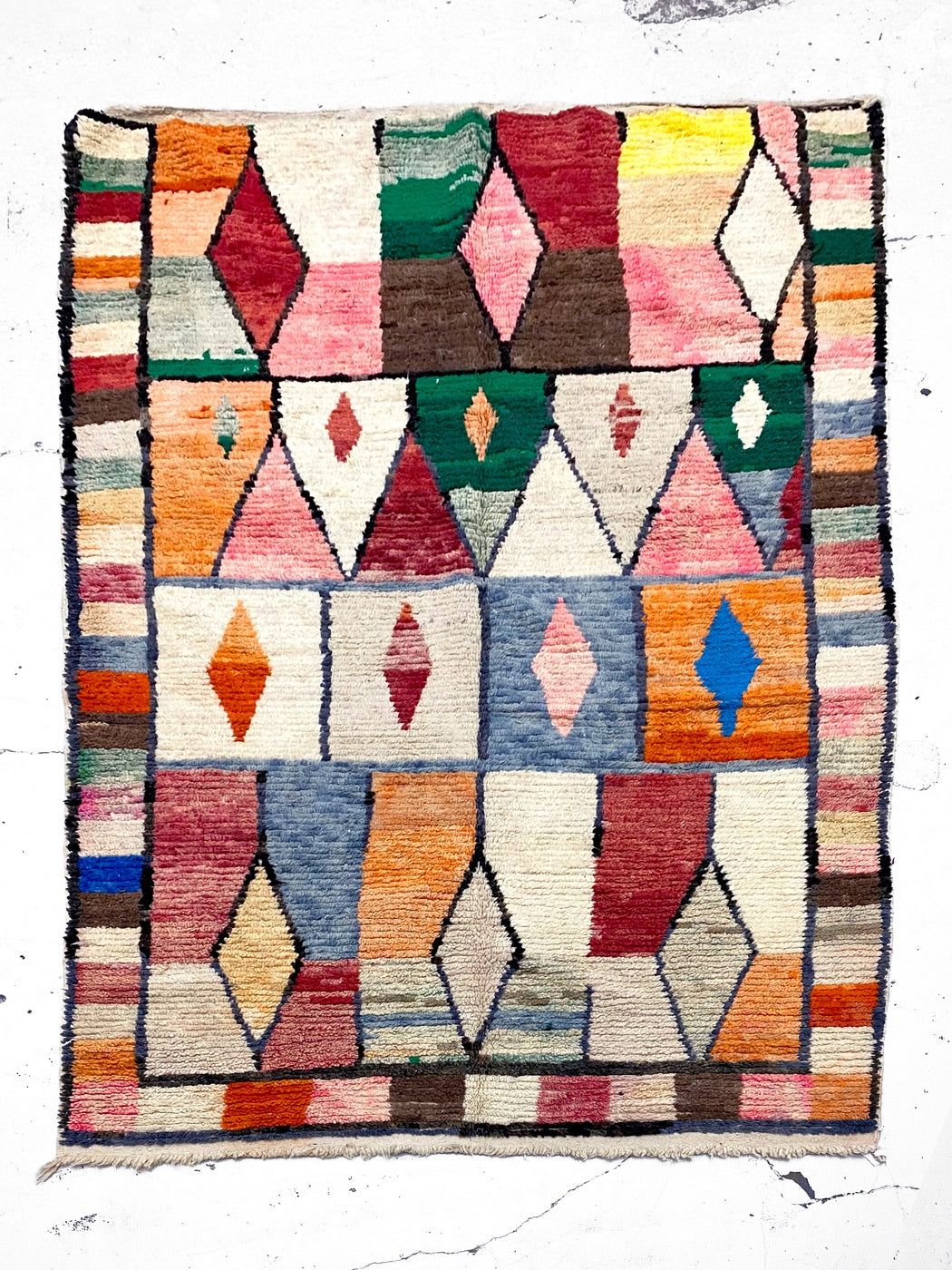 Alfombra bereber marroquí Boujaad 2,96 x 1,90 m