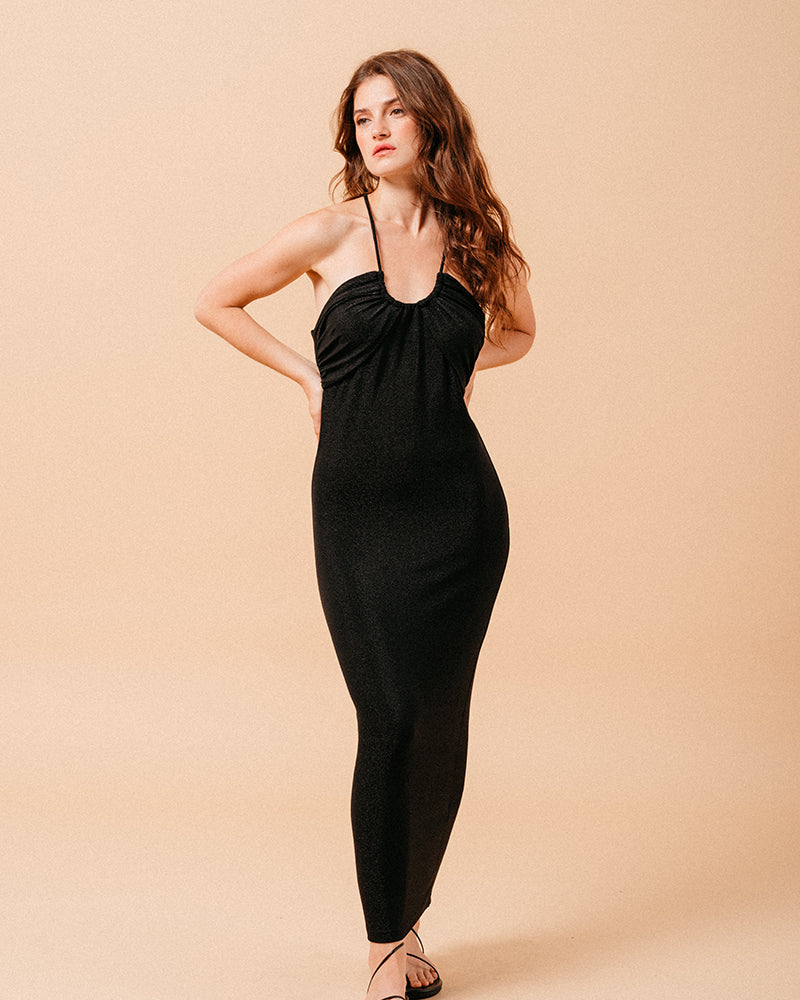ROBE LONGUE NOIR MILA NOIR
