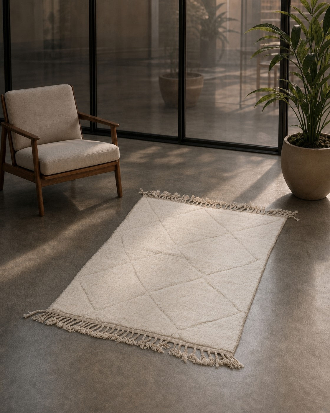 Alfombra bereber marroquí Beni Ouarain 1,60 x 1,02 m
