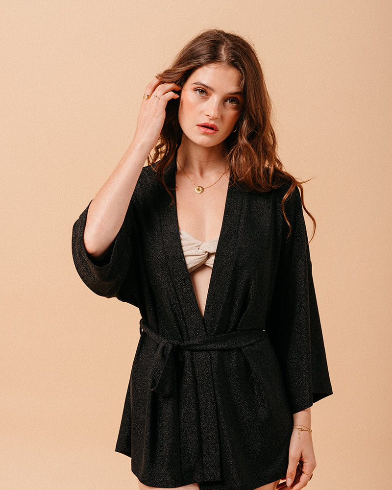 KIMONO NEGRO MINDY NEGRO