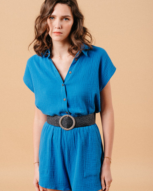 PANTALÓN CORTO AZUL MINI AZUL