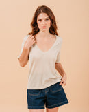 TEESHIRT ECRU MISS ECRU