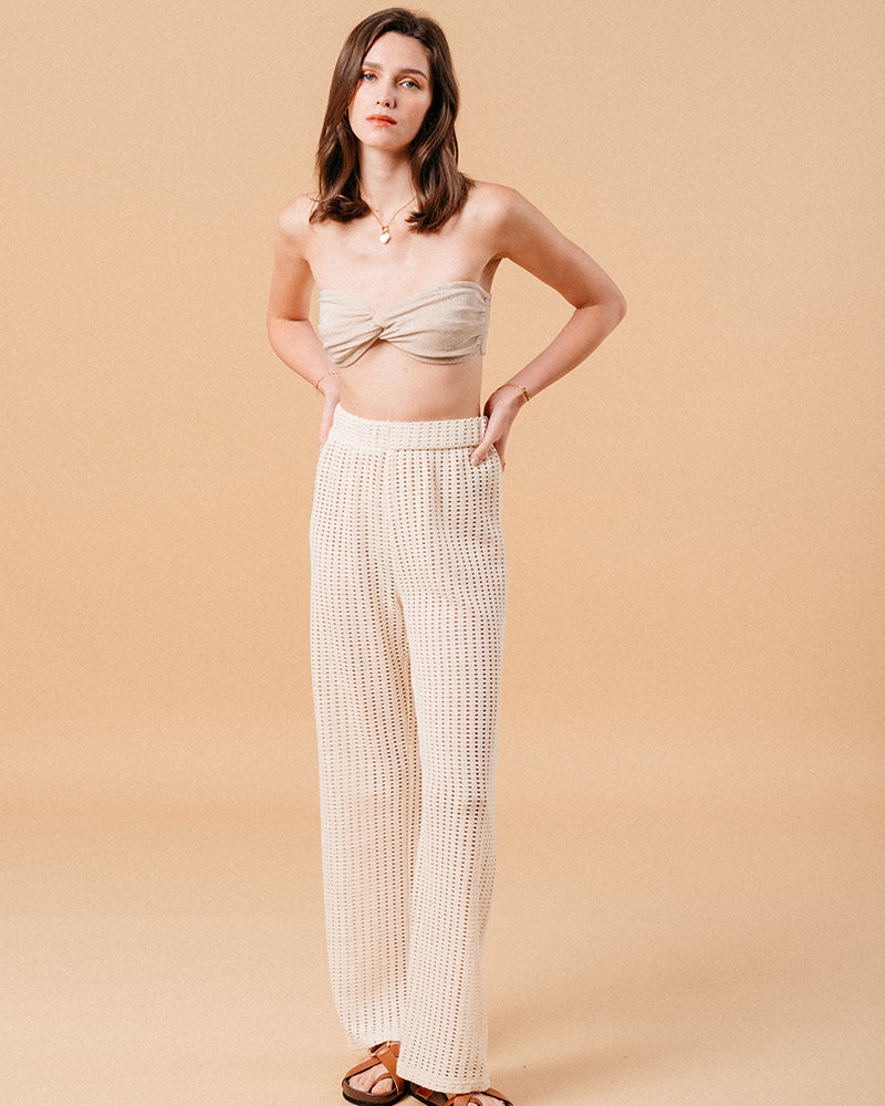 PANTALON BEIGE MORGANE BEIGE
