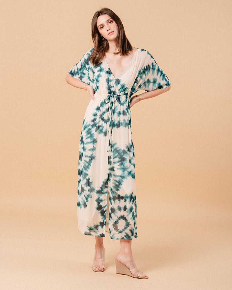 ROBE VERT MOUFLE VERT