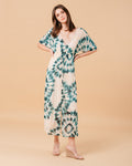 ROBE VERT MOUFLE VERT
