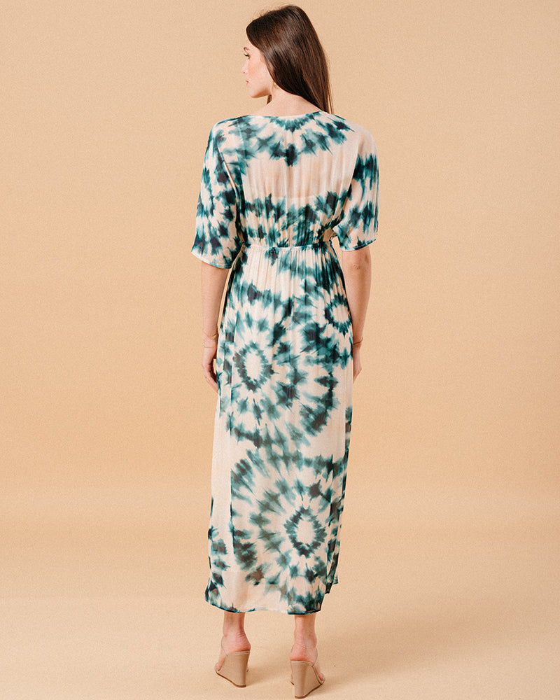 ROBE VERT MOUFLE VERT