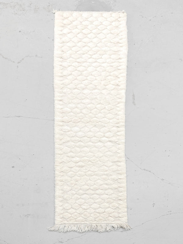 Tappeto berbero marocchino Beni Ouarain 3 × 0,66 m