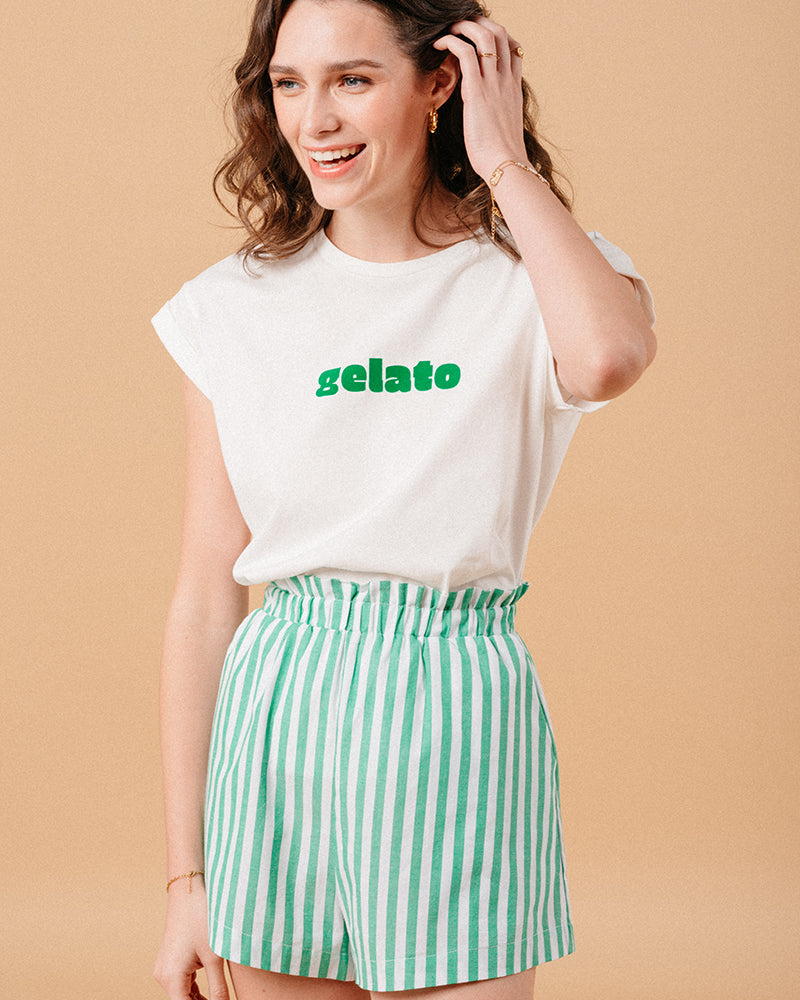 TEESHIRT VERT MURE VERT