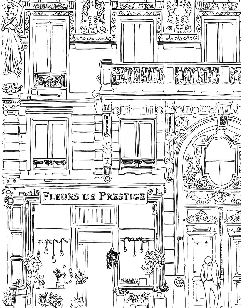 Paris : Carnet De Coloriage - Zoé De Las Cases