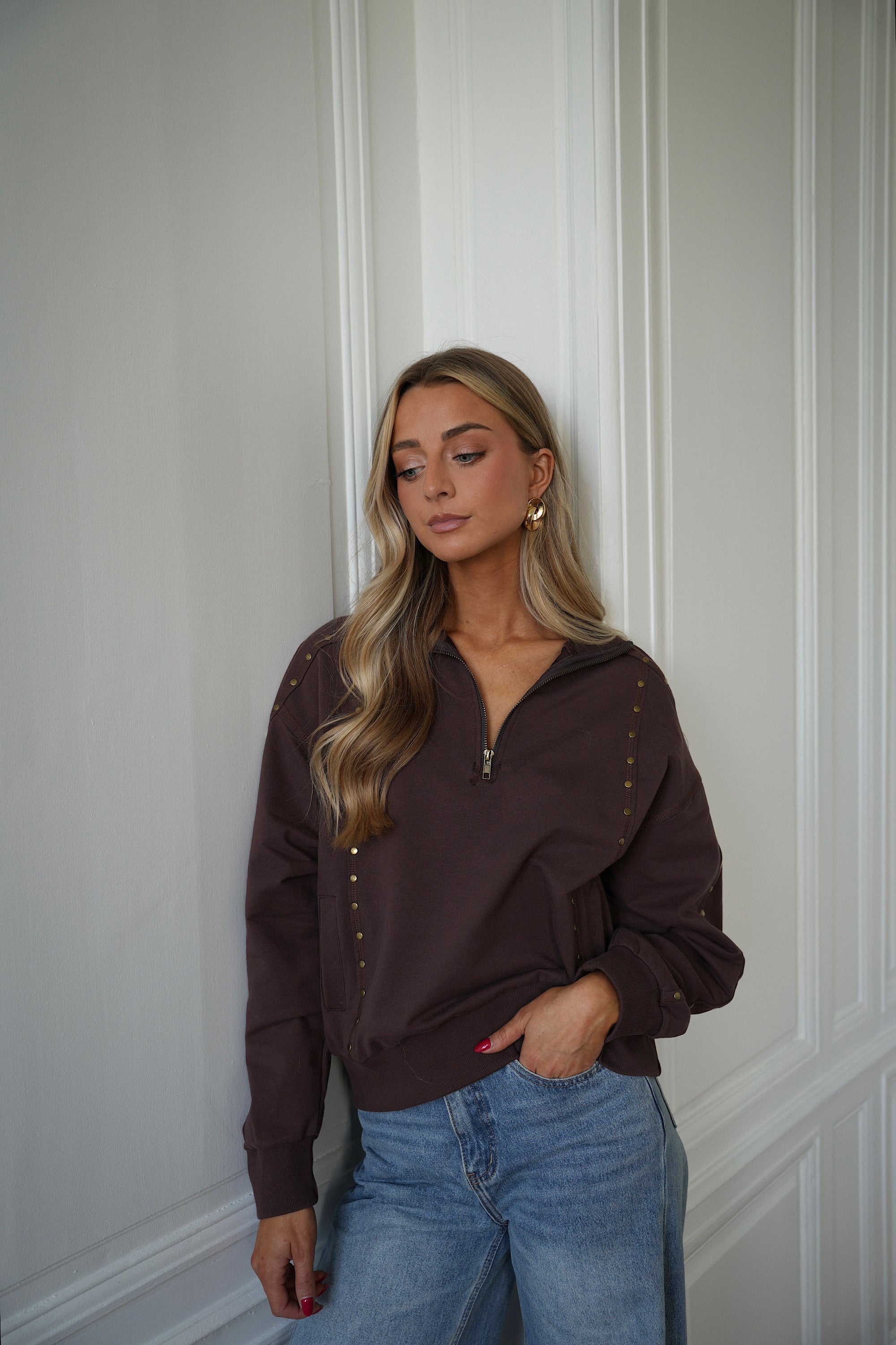 Victoria Chocolat - Studded Sweatshirt
