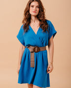 ROBE BLEU MYRTILLE BLEU