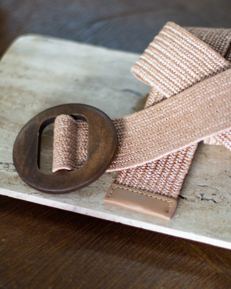 CEINTURE BEIGE MOUSTACHE BEIGE