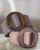 CEINTURE BEIGE MOUSTACHE BEIGE