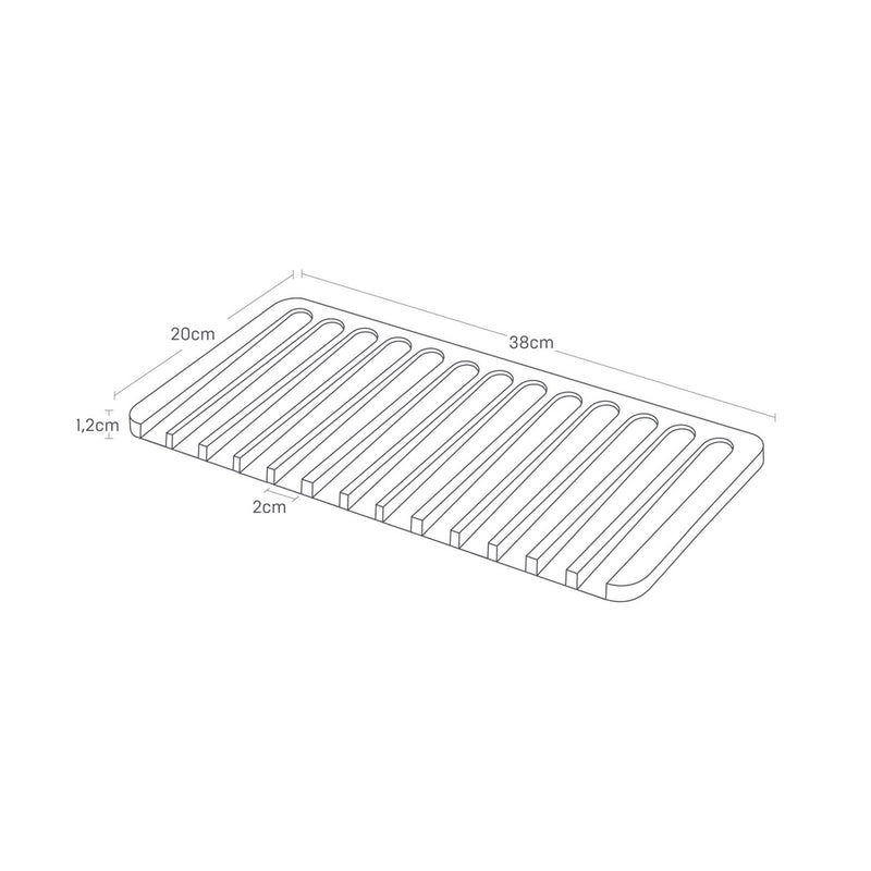 Plateau Égouttoir En Silicone - Blanc