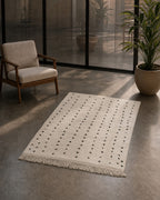 Alfombra bereber marroquí Beni Ouarain 1,57 × 1,19 m