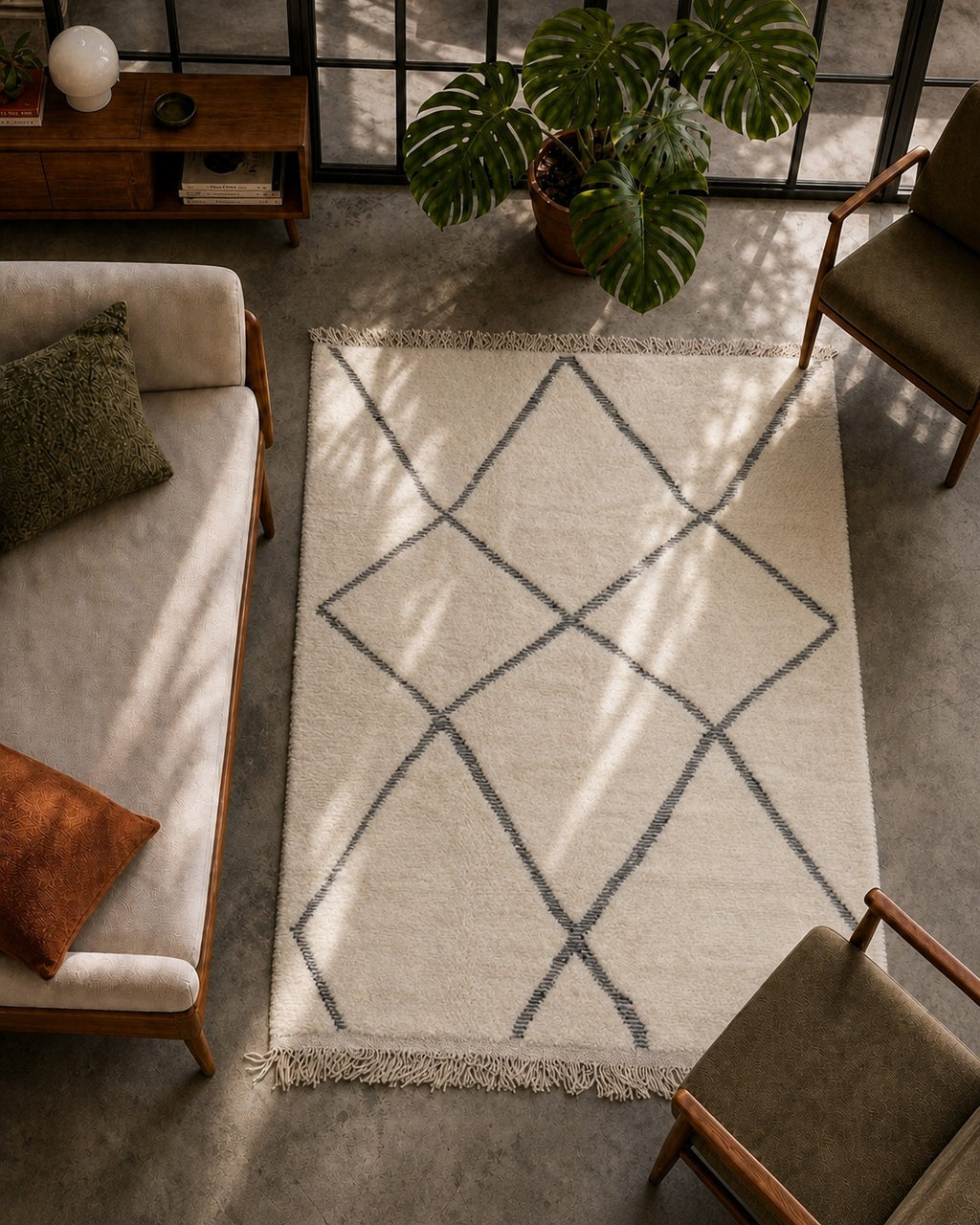Alfombra bereber Beni Ouarain 2 × 1,54 m