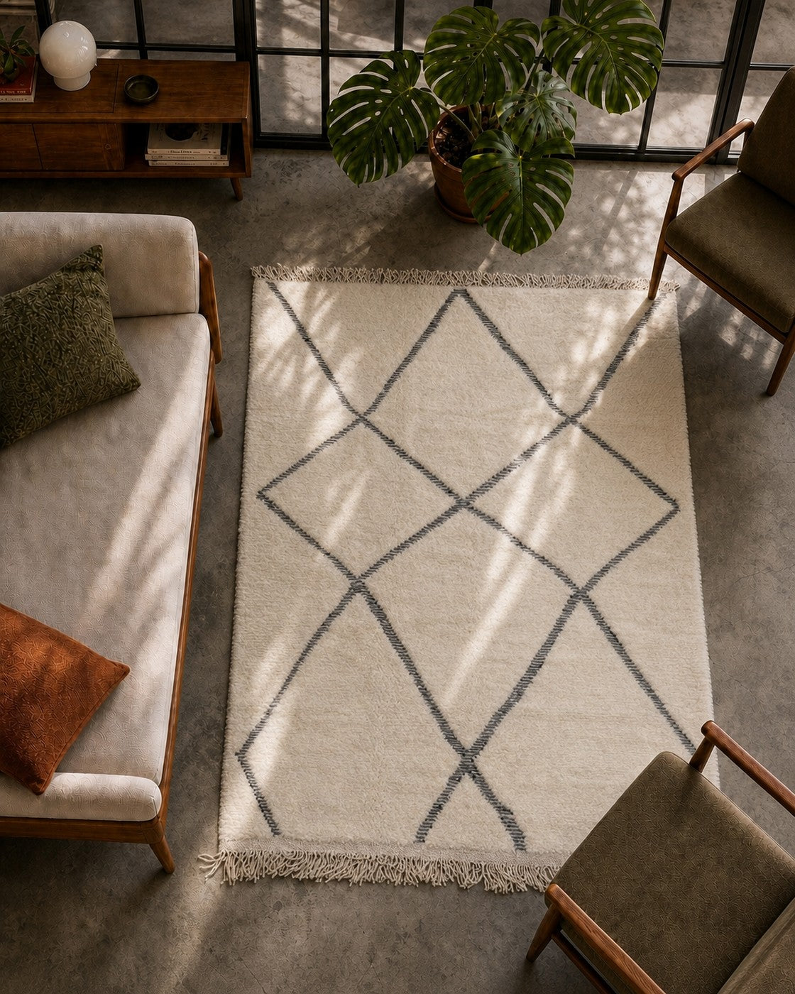 Alfombra bereber Beni Ouarain 2 × 1,54 m